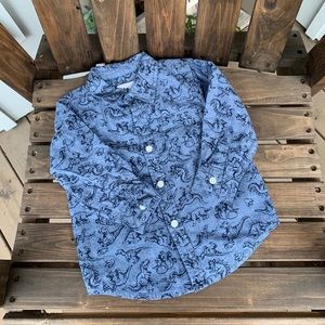 Like-new Dinosaur Button-down